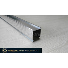 Riel de cortina de braketing de aluminio plateado anodizado para sombra de panal